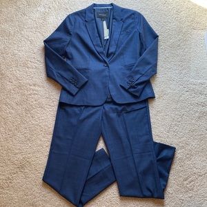 Bank Republic Machine Washable Navy Suit
